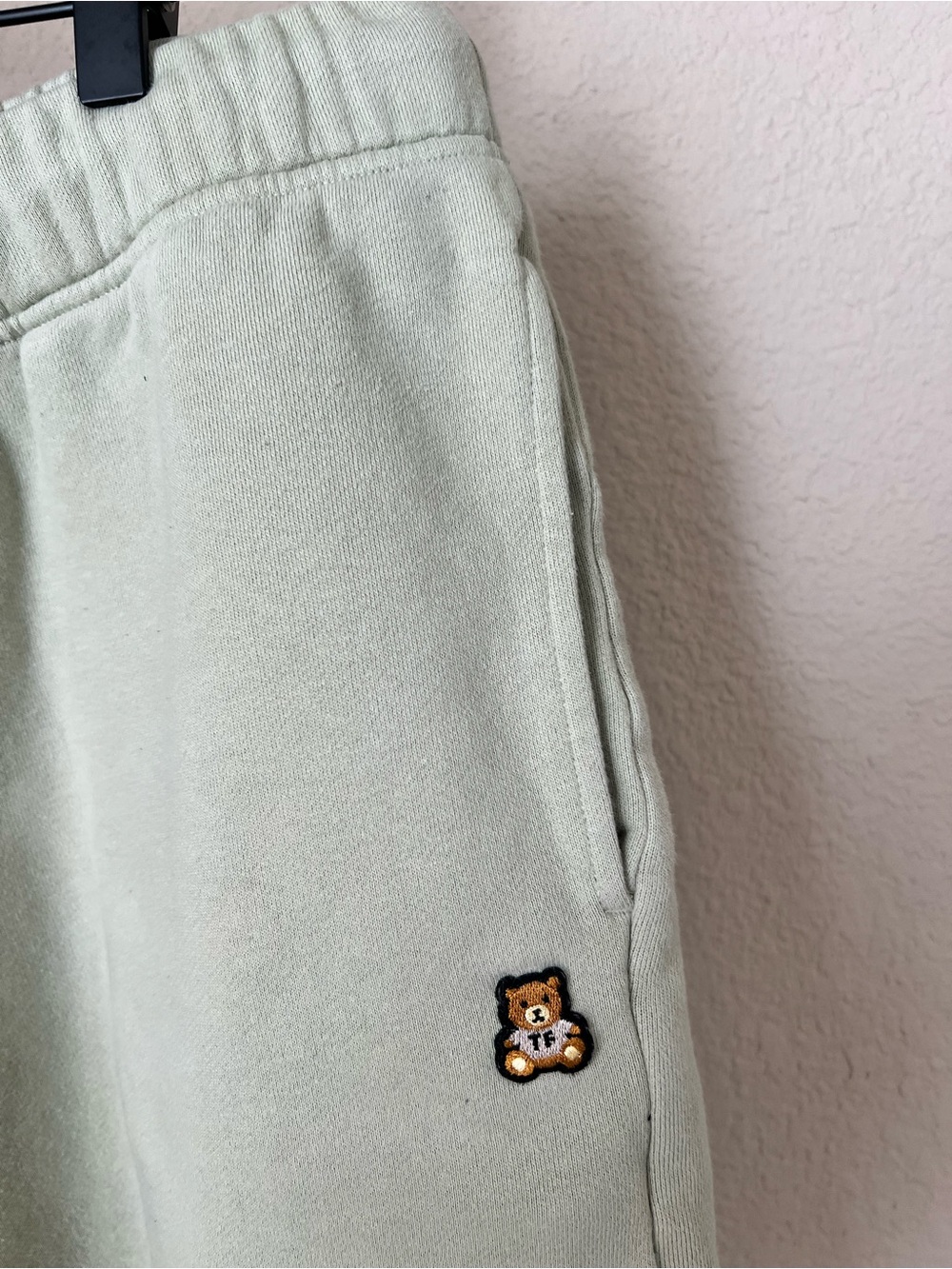 Teddy Fresh Olive Green Men's Joggers with Bear Patch